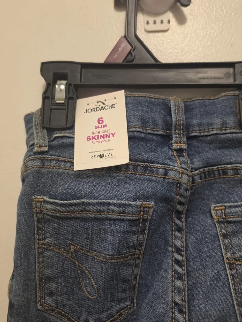 Cache Girls' Skinny Jeans in Dark Blue Wash
